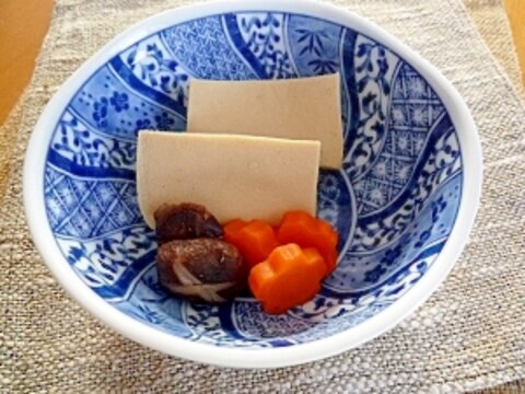 甘～い、高野豆腐の含め煮。